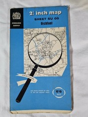 Vintage Urchfort Ordnance Survey Map 2.5 inch 1958 Paper Edition – Sheet SU 05