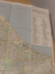 Bartholomew Edinburgh City Plan Map Princes Street Gardens Scott Monument