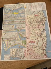 Shell Road Map Sydney-Brisbane 1950s