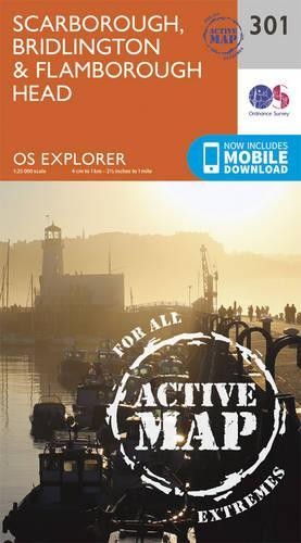 Scarborough, Bridlington and Flamborough Head (Map) OS Explorer Active Map