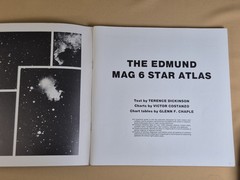 The Edmund Scientific Mag 6 Star Atlas – Book 9611 – 1982 – Terence Dickinson