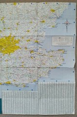Regent Oil Company British Isles 5 Section Road Map, Sheet 1: Southern England.