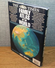 The Times FAMILY ATLAS OF WORLD First Edition 1988 Maps Flags HC DJ COFFEE TABLE