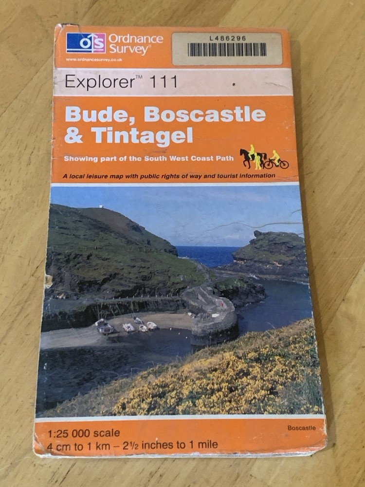 Ordnance Survey Explorer Map 111 Bude Boscastle & Tintagel South West Coast Path