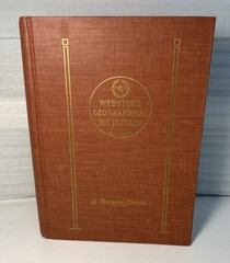 1964 Webster’s Geographical Dictionary Maps Merriam-Webster Hardcover Reference