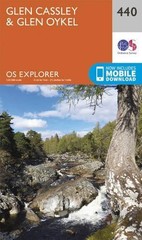 Glen Cassley and Glen Oykel (Map) OS Explorer Map
