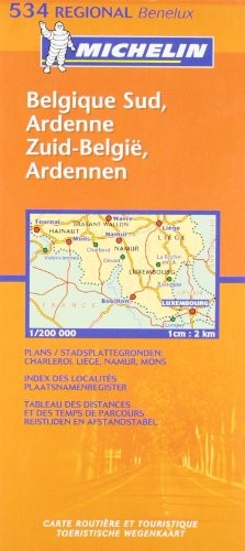 Belgique Sud, Ardenne/Zuid-Belgie, Ardennen: No.534 (Michel… Sheet map, folded