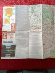 IGN France Carte Touristique 103 Île-de-France Champagne Map Vintage 1980s