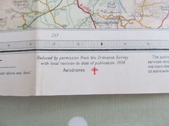 VINTAGE BARTHOLOMEW’S MAP SEVERN ESTUARY REVISED HALF-INCH CONTOURED CLOTH 1934