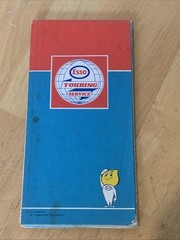 Vintage ESSO Autokaart Nederland Road Map 1:400,000 (Two Shillings) Holland