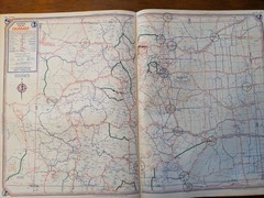1955 Rand McNally & Co. STANDARD HIGHWAY MILEAGE GUIDE, maps & charts, softcover