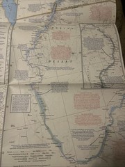 Vintage National Geographic Map Nile Valley Land Of The Pharaohs May 1965