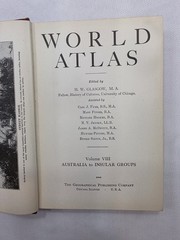 World Atlas Volume VIII 1937 Edition Hardcover Book. 9″x6″