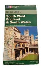 Ordanance Survey Road Map 7 South West England & South Wales
