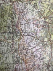 SURREY Bartholomew – Half Inch Map 1973 No 9 Guildford Reading Sevenoaks