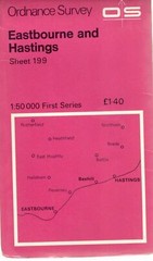 EASTBOURNE HASTINGS No 199 1974 39622 1.500 000 First Series Ordnance Survey Map
