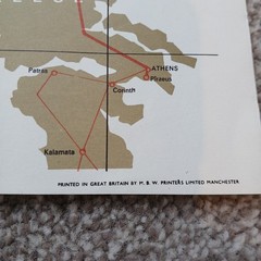 Repta Railway Employees & Public Transport Association Continental Map Vintage