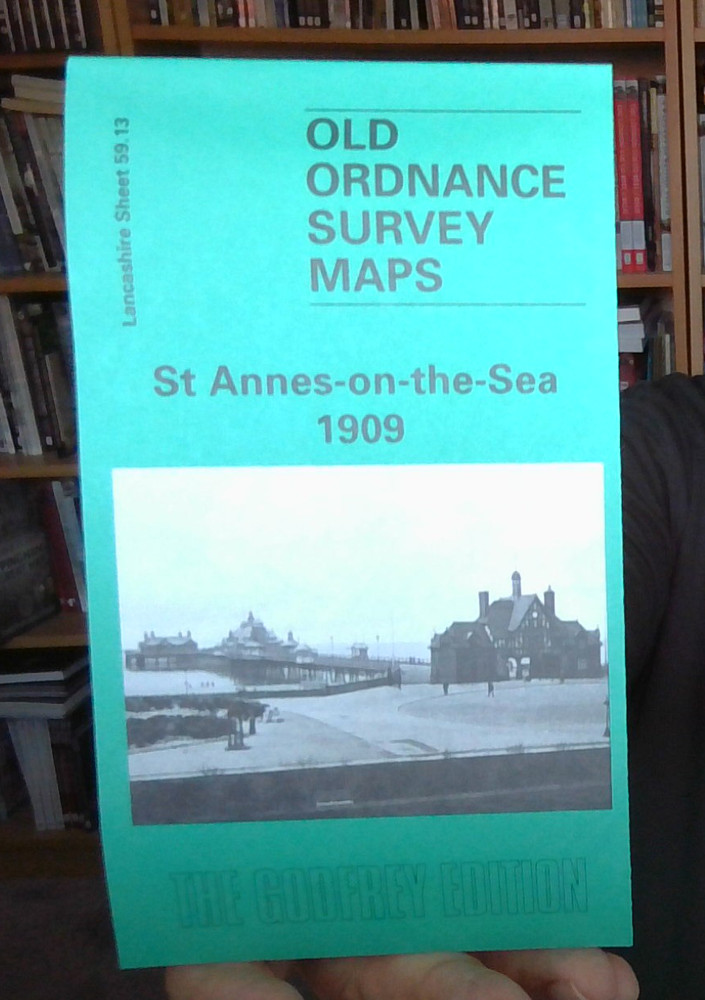 MAP OF St Annes-on-the-Sea 1909 Lancashire Sheet 59.13 by Martin Ramsbottom NEW