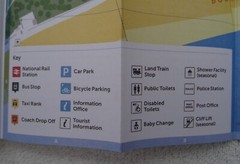 Bournemouth Street Map & Guide. Pocket-sized. Fold-out 60x42cm. 2018.Attractions