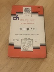Ordnance Survey One Inch Map 188 Seventh series Torquay 1961 Cloth Map
