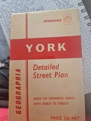 YORK DETAILED STREET PLAN (VINTAGE 2/6 NET) ebay uk