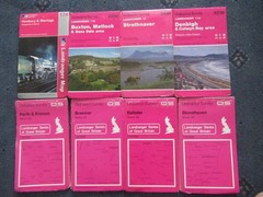 8 x OS MAPS JOB LOT Landranger Ordnance Survey (D8)