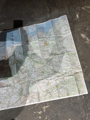 vintage Michelin Map 987 featuring Germany, Austria, and Benelux Ref Bb6