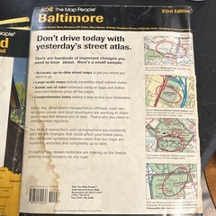 ADC The Map People Street Atlas Lot MD/DC: Baltimore, Frederick, Montgomery +