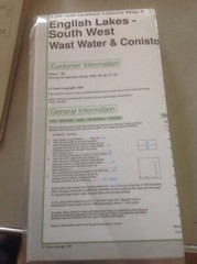 English Lakes 6 west water coniston waterproof folded laminated ordnance survey