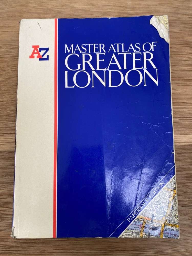 Vintage AZ Master Atlas of Greater London, Geographers’ A-Z Map Company Ltd