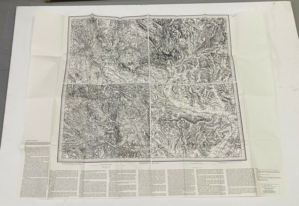 David & Charles, OS Sheet Map,1st Edition,1 Inch Reprint, Stafford No:34