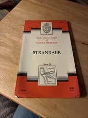 OS Ordnance Survey One Inch Paper Map, of Stranraer, Sheet 79, 1963