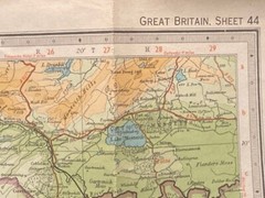John Bartholomew’s 1947 Cloth Half-Inch Contoured Map Of The Firth Of Clyde