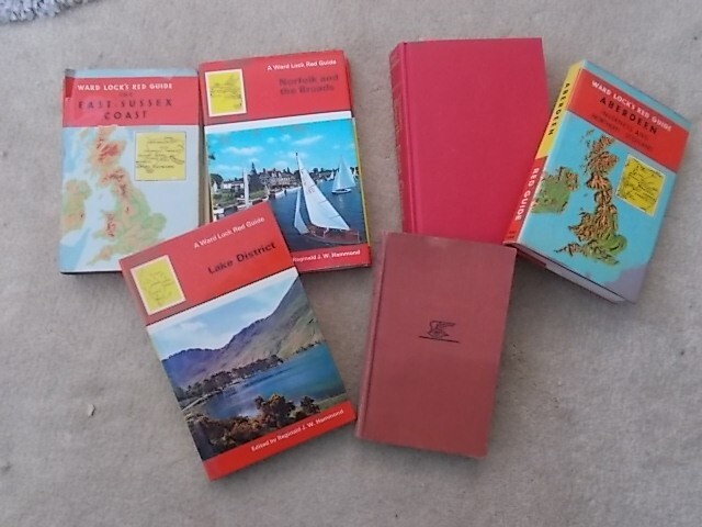 Job lot of Ward Locks Red Guide & Vintage England for Everyman 6 Books in total