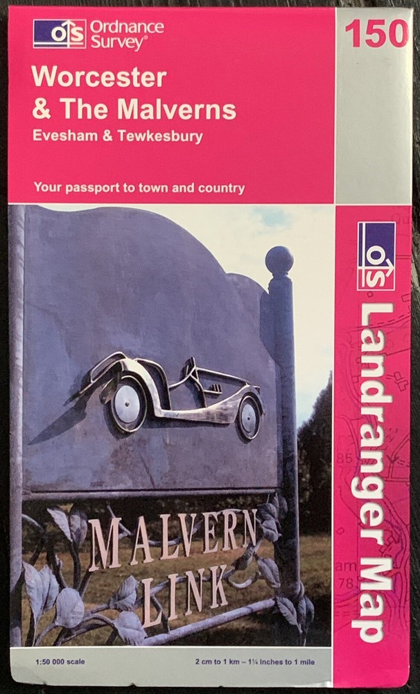 OS Ordnance Survey Landranger Map 2007, Sheet 150 – WORCESTER & THE MALVERNS