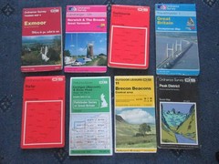 8 x OS MAPS JOB LOT mixed Ordnance Survey (H1)