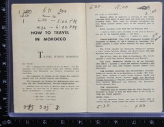 Travelling to Morocco – Moroccan Tourist Bureau 1953 EPH991