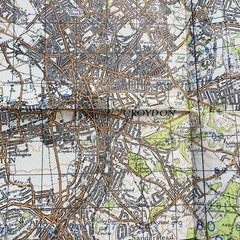 SE LONDON & SEVENOAKS Second War Revision Sheet 115, 1940 OS Map WWII WW2 Kent