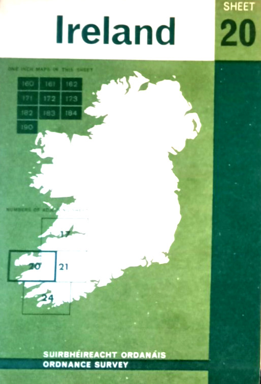 IRELAND Ordnance Survey sheet 20 ~ DINGLE BAY ~ 1967