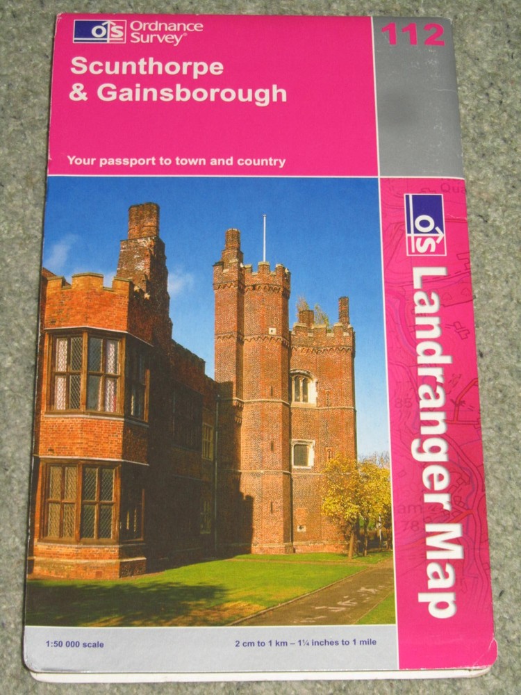 OS Ordnance Survey Landranger Map Sheet 112 Scunthorpe & Gainsborough – 2006