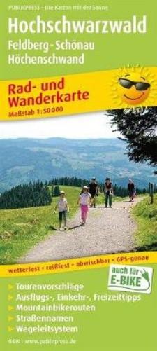 Freytag-Berndt Upper Black Forest, Feldmountain – Schönau – Hö (Map) (UK IMPORT)