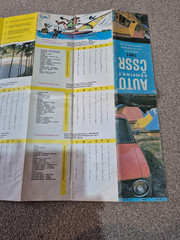 Rare Vintage Road Map Of Czechoslovakia 1981 With Campsites. Auto Kempinky CSSR