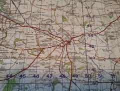 Vintage Second World War 1948 Ordnance Survey Map – York, WWII Map 97