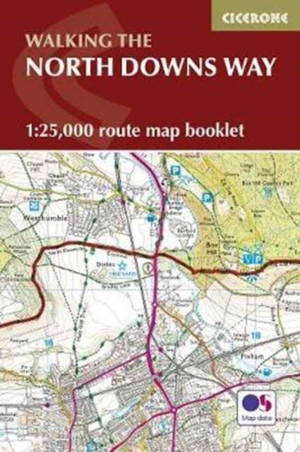 North Downs Way Map Booklet by Kev Reynolds PAPERBACK 9781852849559