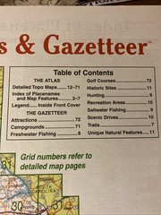 Georgia Atlas/Gazetteer Map book From Deformed 72 pgs Detail Topographical Maps
