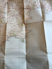 1939 Ordnance Survey One Inch Fifth Edition Cloth Map 143 Truro And St. Austell