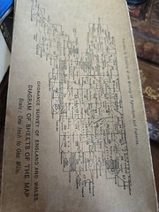 9 Vintage Antique Cloth Mounted Maps