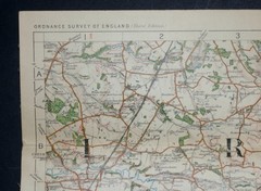 OS Map of STAFFORDSHIRE POTTERIES AND DISTRICT, 3rd Ed. 1 in/mile Pub. 1913