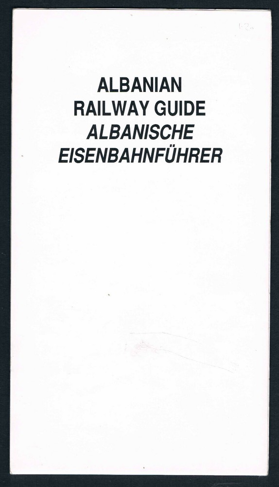Albanian Railway Guide 1996
