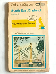 4 x South East of England maps OS & Bartholomew